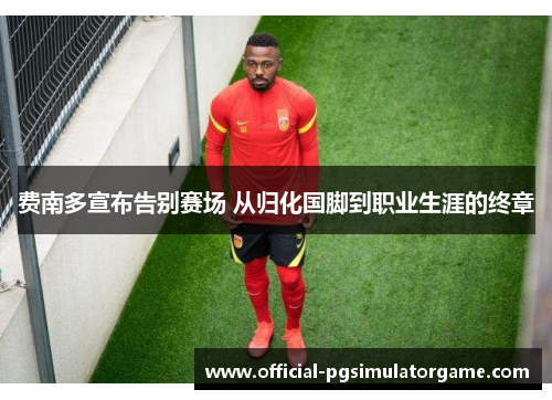 费南多宣布告别赛场 从归化国脚到职业生涯的终章